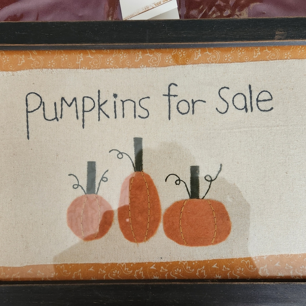 Charming Autumn Pumpkin Wall Decor - Orange and Black